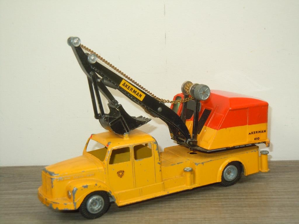 Scania Vabis with Akerman Crane - Tekno Denmark, Gebruikt, Verzenden, Denemarken, Tekno