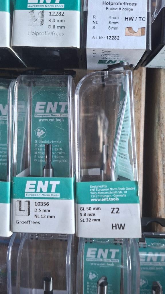 16x ENT Professionele freesjes voor bovenfrees, Nieuw, Ophalen of Verzenden, ., Elektrisch