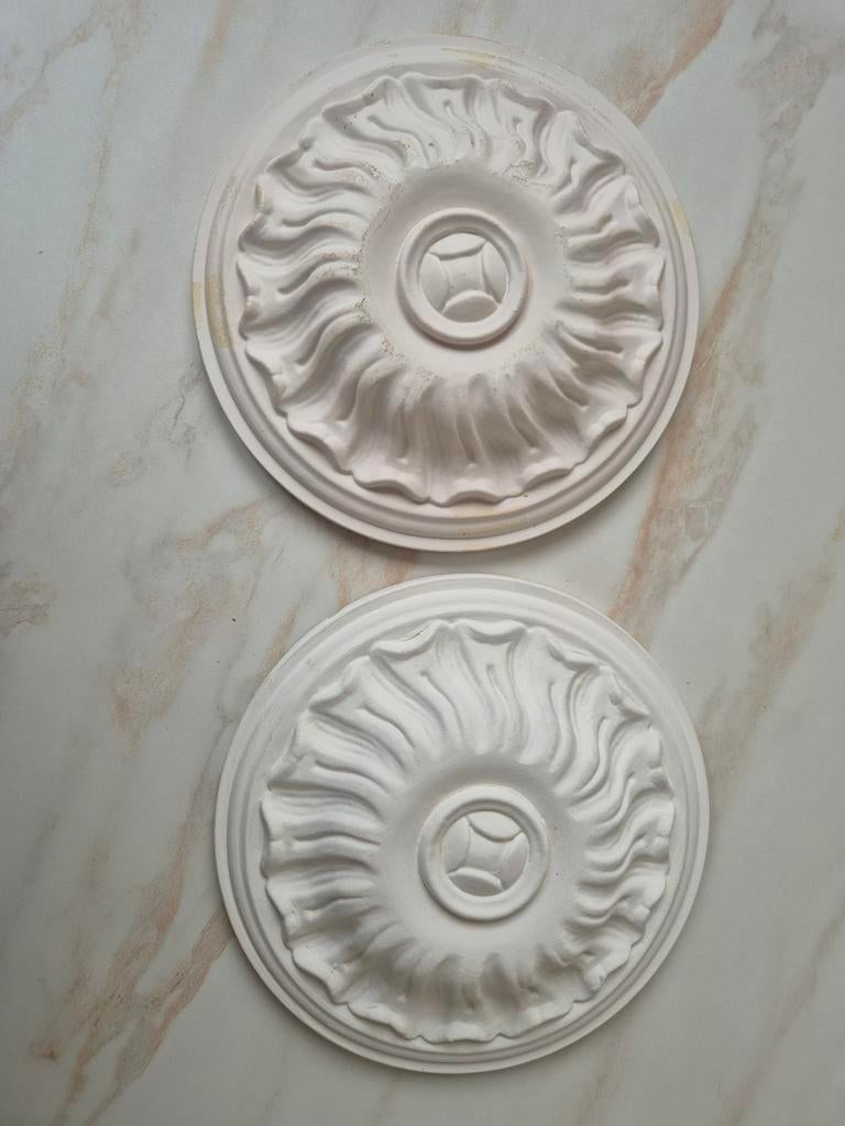 Plafond Rozet - ora decor r11 Decoratief Element x 2 klein, Huis en Inrichting, Ophalen of Verzenden, Gebruikt