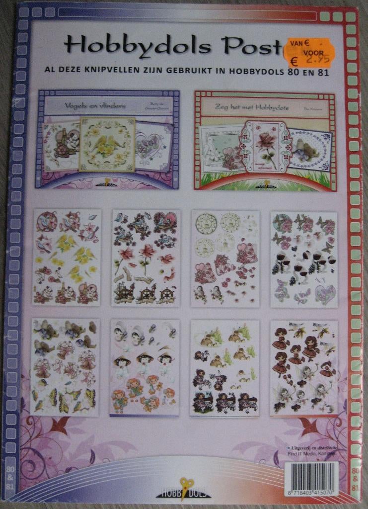 Hobbydols poster, 80 & 81., Hobby en Vrije tijd, Ophalen of Verzenden, Nieuw, Overige thema's, Knipvel