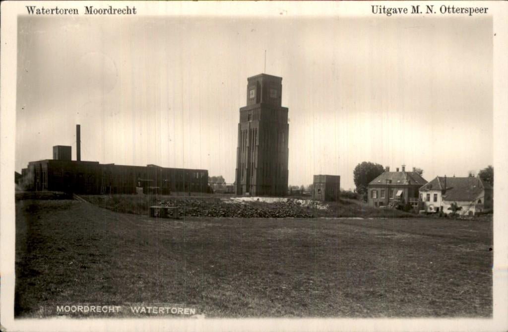 Moordrecht - Watertoren - Fotokaart - V D List, Verzamelen, Ansichtkaarten | Nederland, Ophalen of Verzenden, Voor 1920, Ongelopen