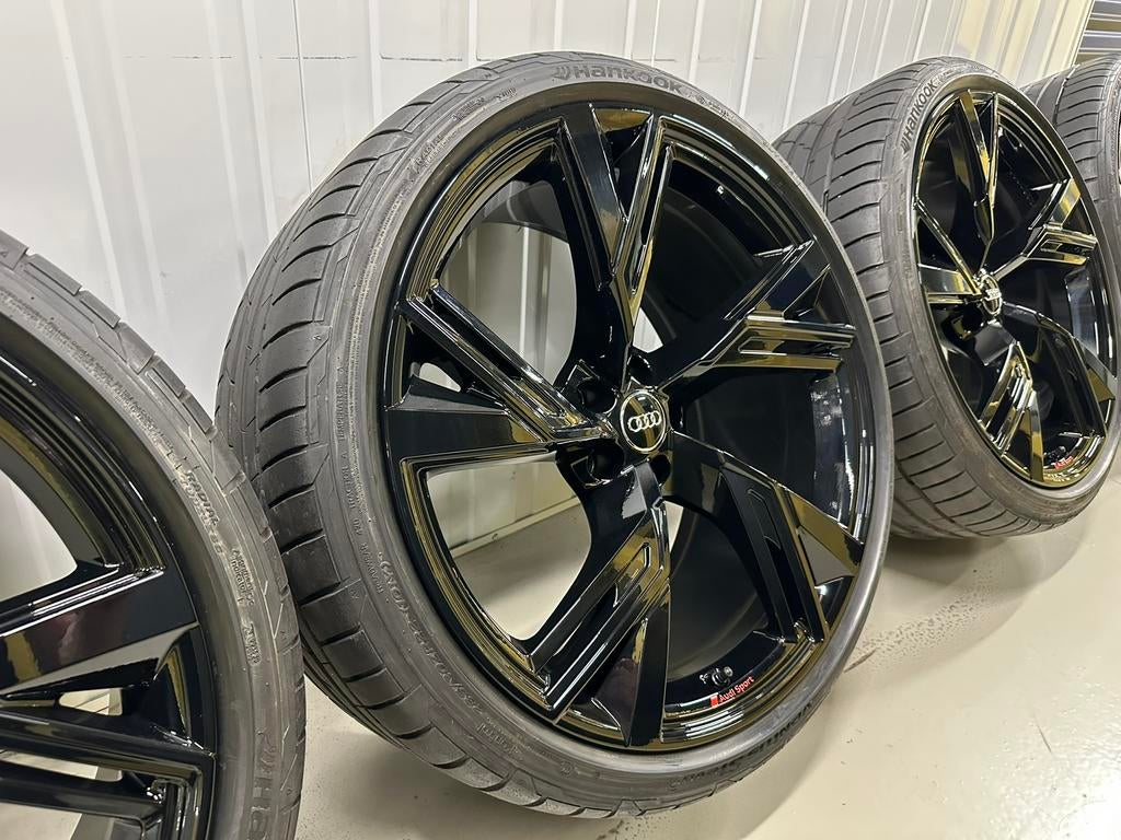 22'' Audi RS6 RS7 C8 Audi Sport Velgen Banden Set Hankook, Auto-onderdelen, Gebruikt, 285 mm, Banden en Velgen, Overige maten