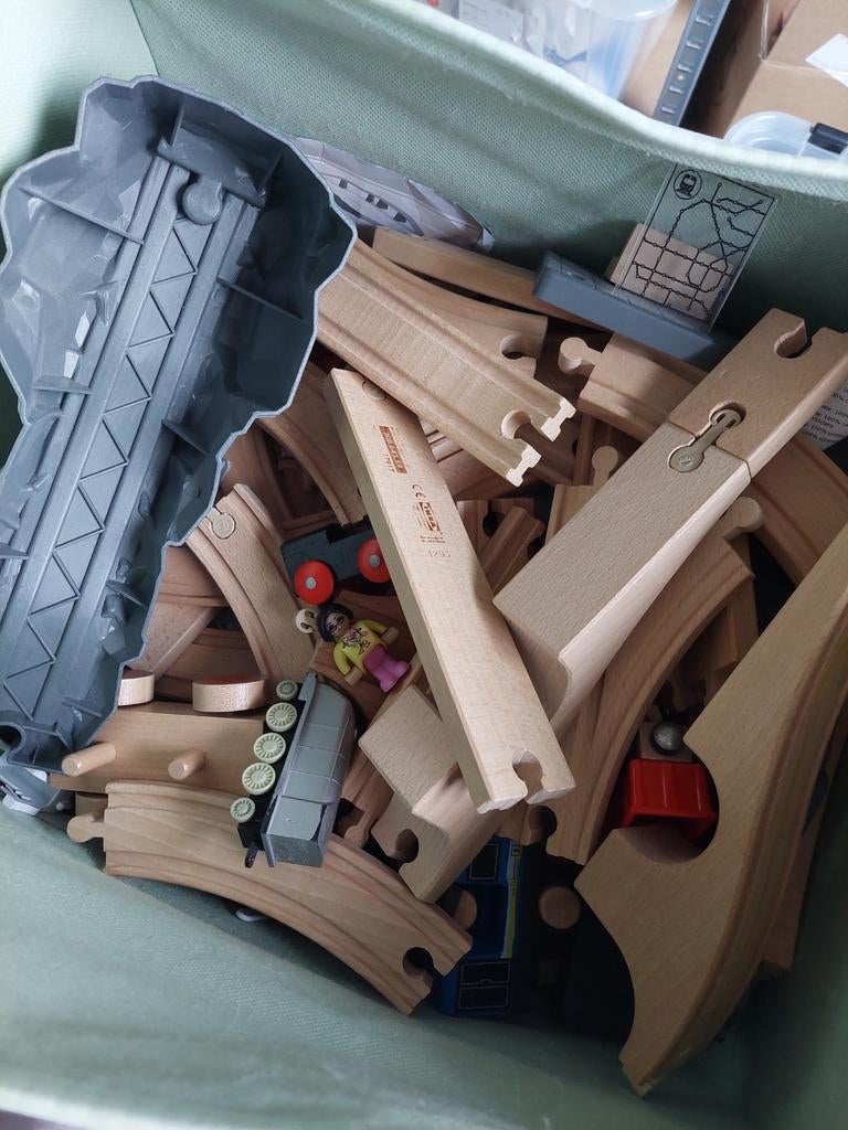 Houten Treinbaan Set - Playtive Junior, Ophalen, Gebruikt, Jongen of Meisje