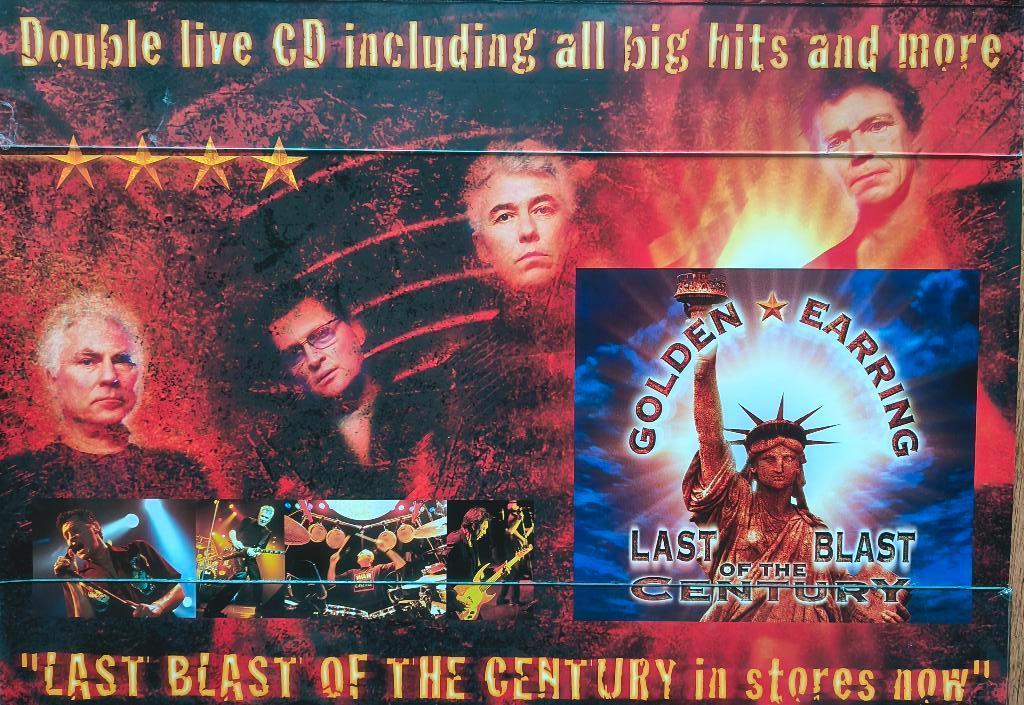 GoldenEarring poster, Ophalen, Rechthoekig Liggend, Zo goed als nieuw, A1 t/m A3