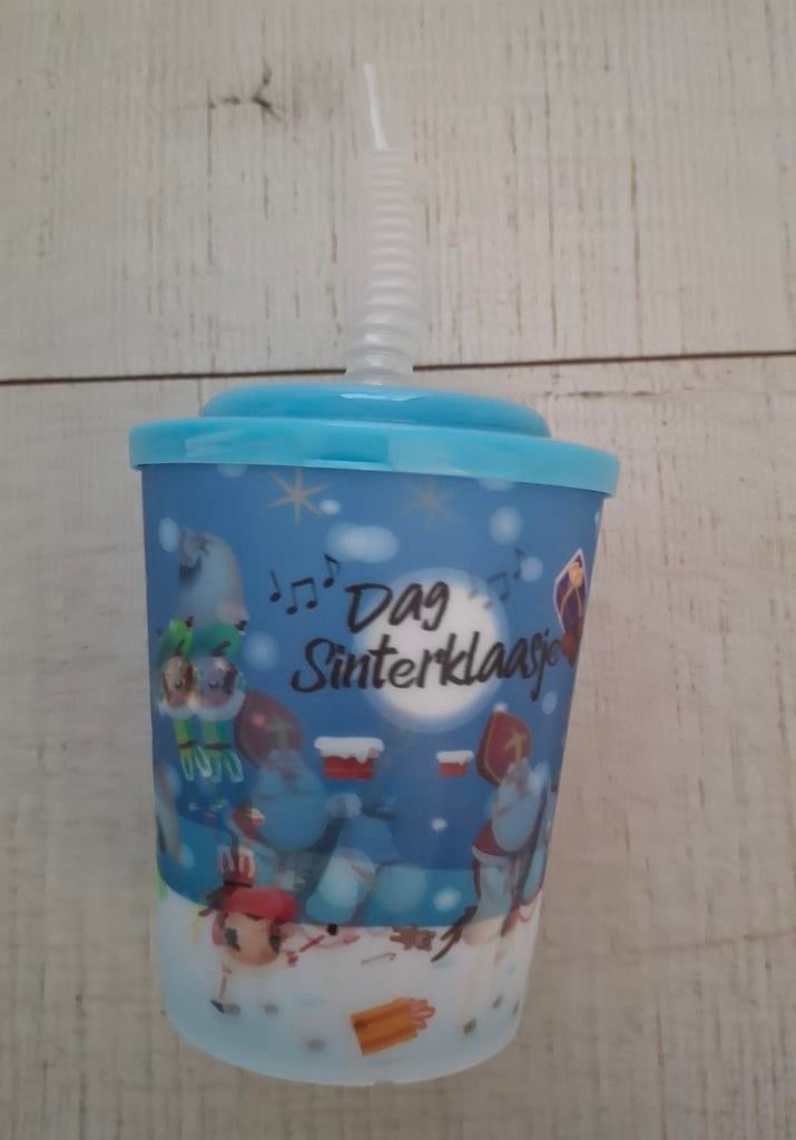 Sinterklaas beker met rietje, Ophalen of Verzenden, Nieuw