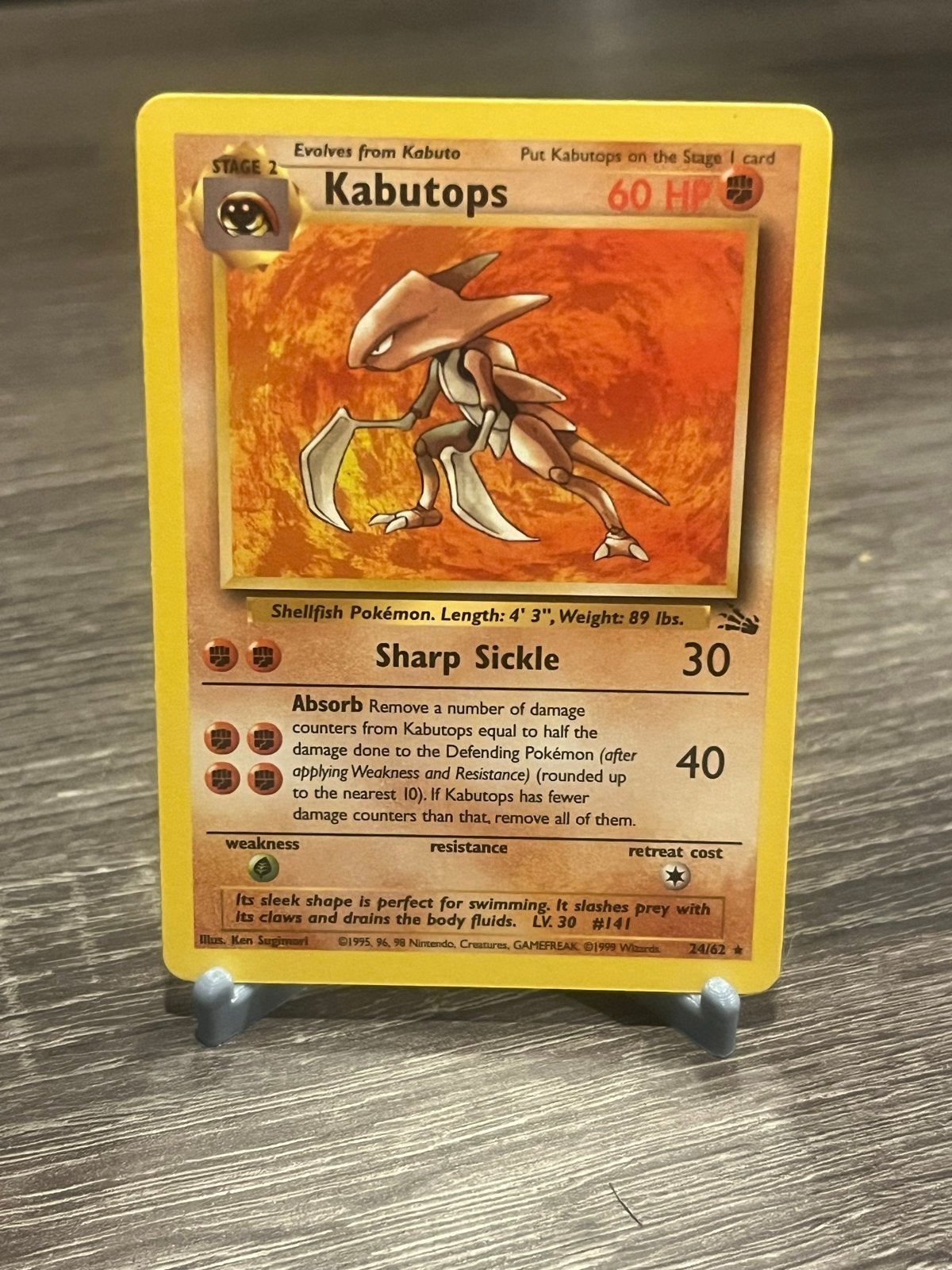 Kabutops (24/62) - Fossil - EX, Ophalen of Verzenden, Zo goed als nieuw, Losse kaart