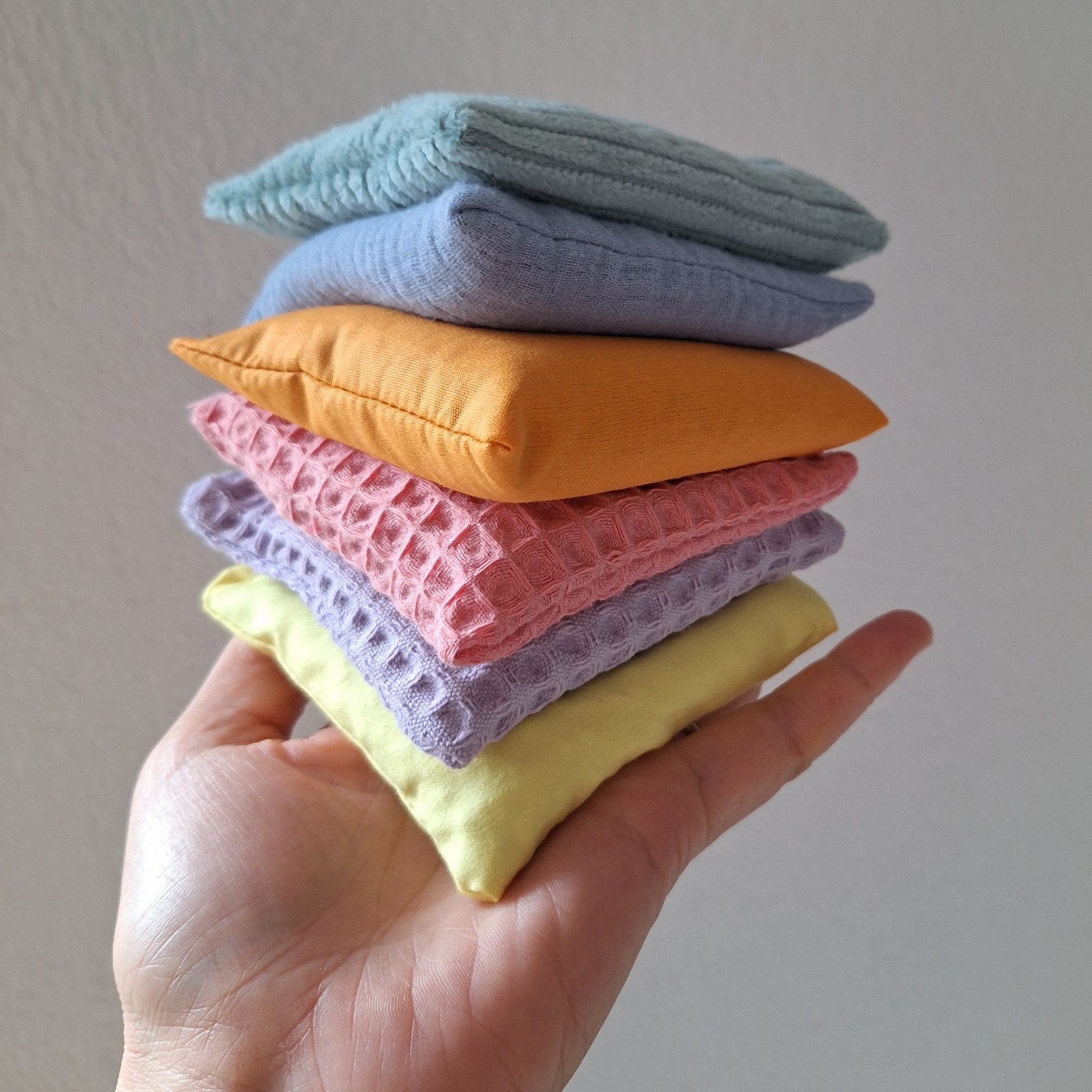 Set handgemaakte pittenzakjes voor pastel set stapelstenen, Kinderen en Baby's, Speelgoed | Educatief en Creatief, Ophalen of Verzenden