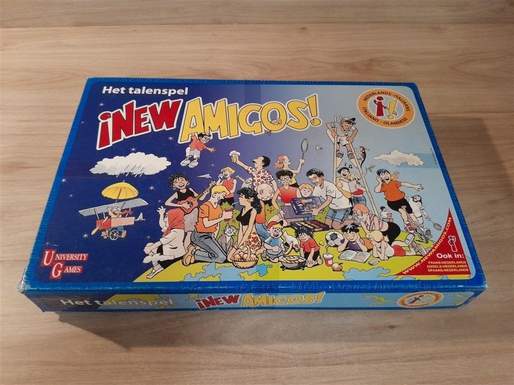 New Amigos - Het talenspel - Italiaans - Nederlands - s5874, Hobby en Vrije tijd, Gezelschapsspellen | Bordspellen, Verzenden