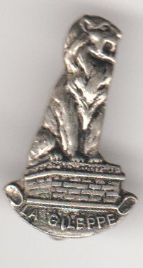 La Gileppe- leeuw vintage broche metaal, Verzenden, Zo goed als nieuw, Transport