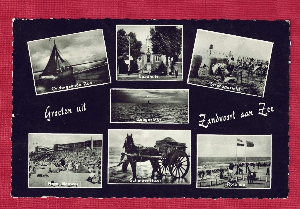 Zandvoort - Groeten uit - 1959 (2.) - (pst. Haarlem-St.), Ophalen of Verzenden, 1940 tot 1960, Gelopen, Noord-Holland