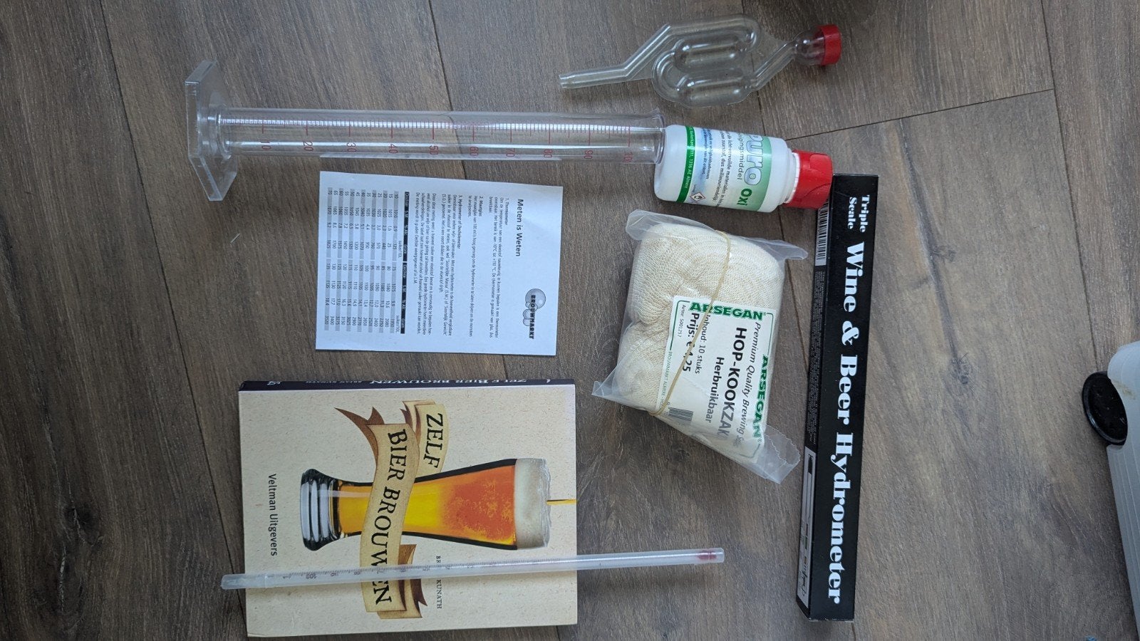 Brouwset voor zelf bier brouwen - Brouwmarkt (22 liter), Hobby en Vrije tijd, Overige Hobby en Vrije tijd, Gebruikt, Ophalen of Verzenden