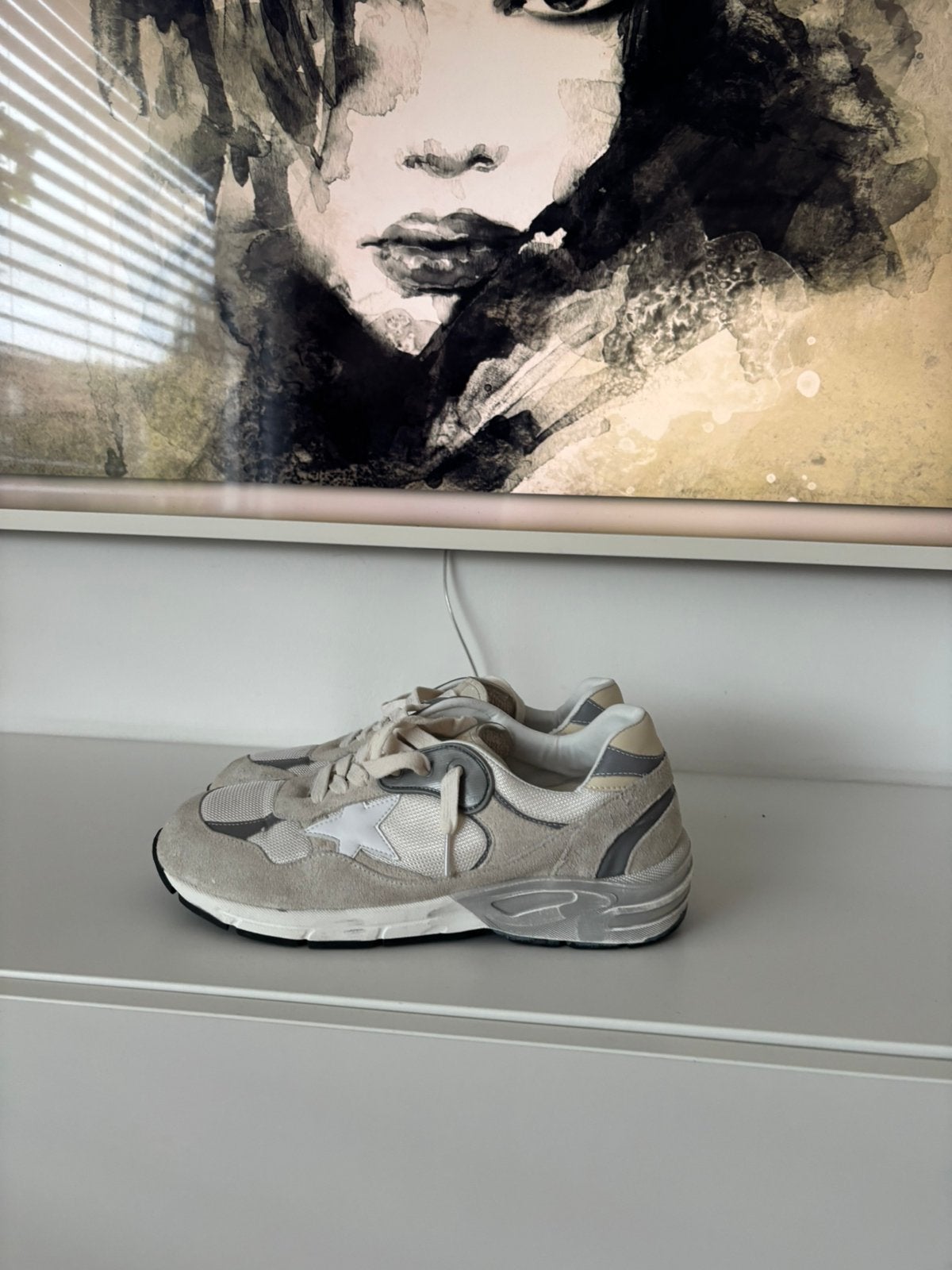 Golden Goose Dad Star 44, Wit, Ophalen of Verzenden, Sneakers of Gympen, Zo goed als nieuw