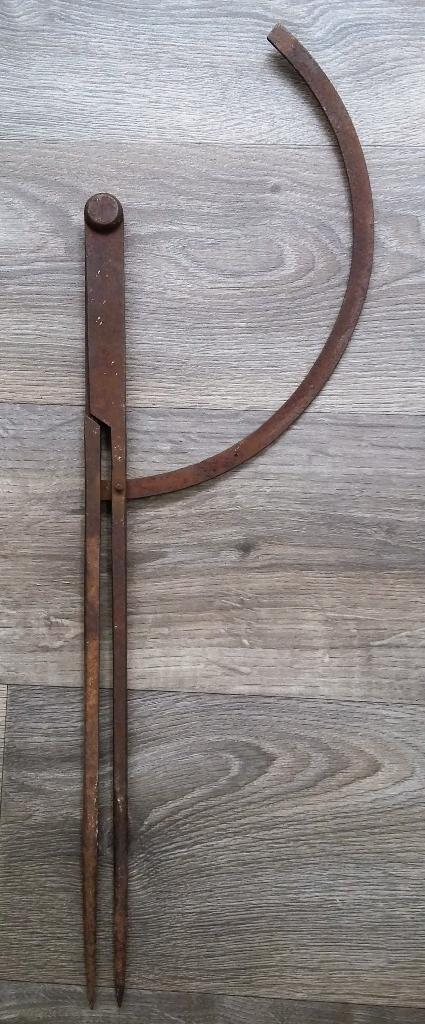 19 de eeuwse GROTE 56 cm. Passer Cirkelpasser Steekpasser, Ophalen of Verzenden
