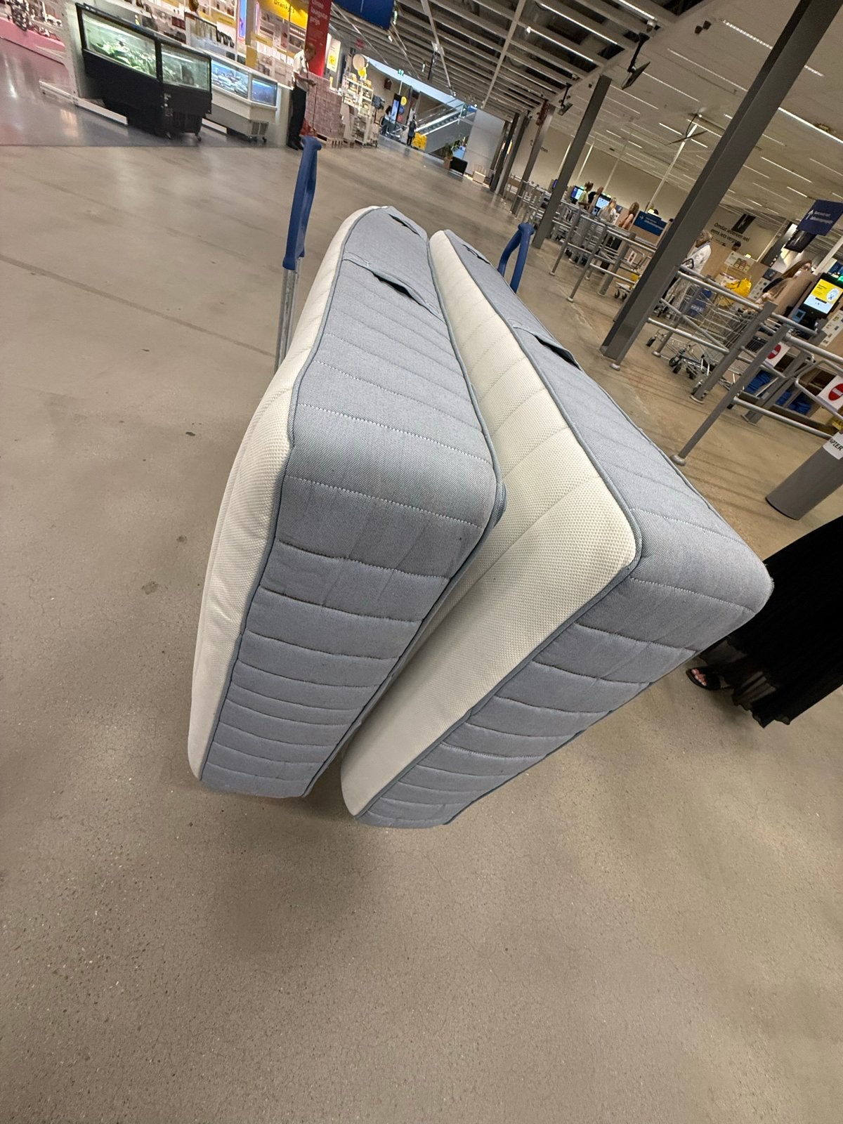 2 IKEA VALEVÅG pocketveringmatrassen 80x200 cm - Zo goed als, Ophalen, Eenpersoons, Zo goed als nieuw, 80 cm