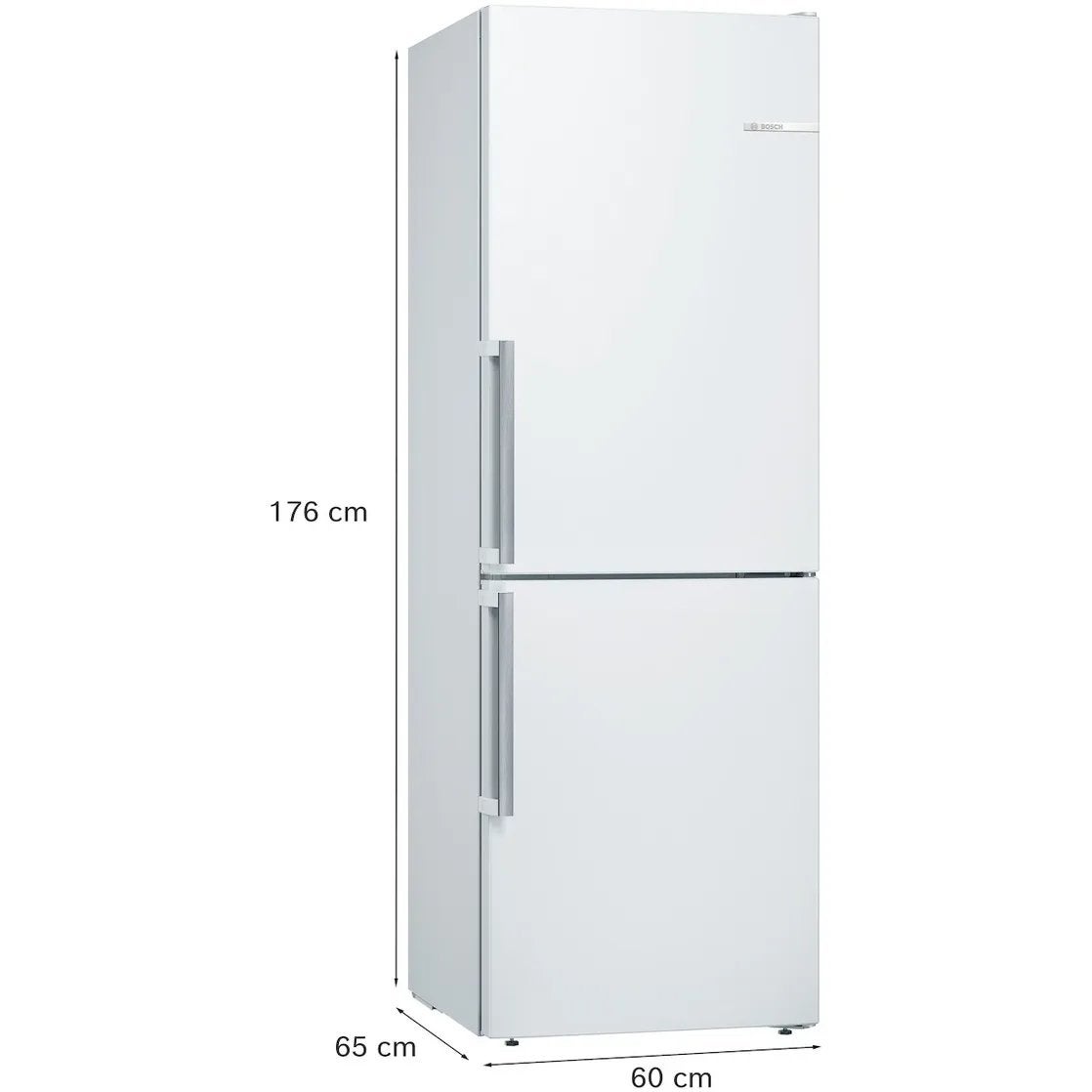 Bosch KGV33VWEP EXCLUSIV koel-vries combinatie, Ophalen, 200 liter of meer, Met aparte vriezer, 160 cm of meer