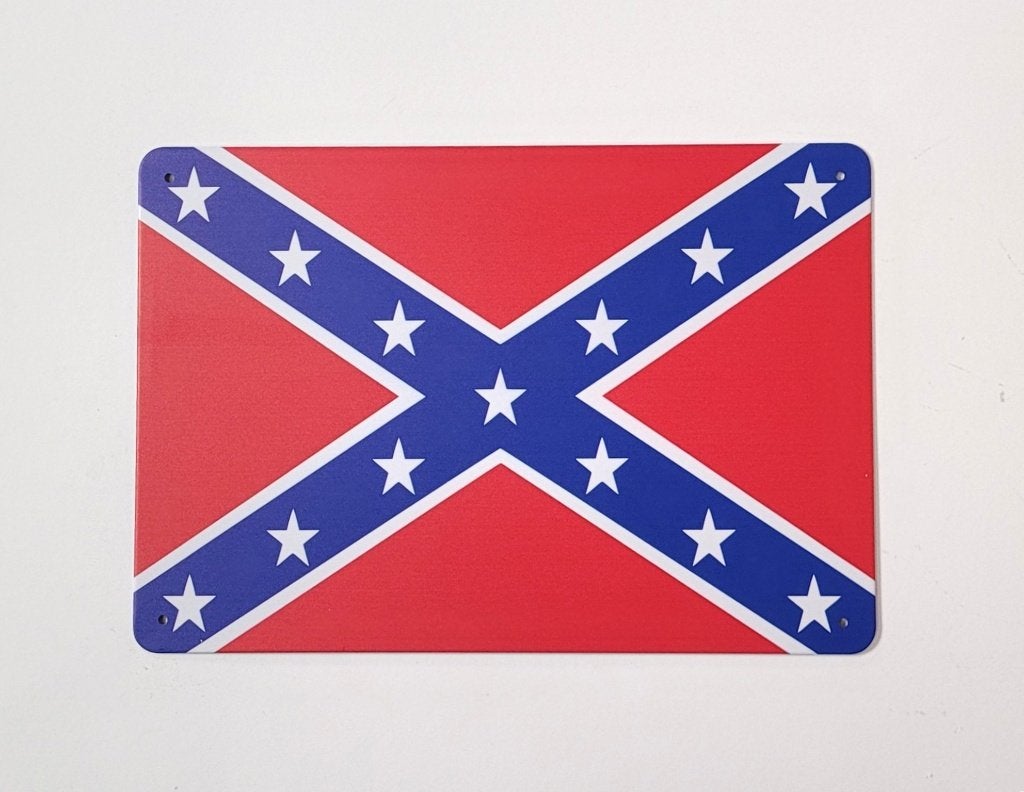 Yankee Rebel South America vlag reclamebord van metaal deco, Diversen, Ophalen of Verzenden, Deco Noord, Info@deconoord.nl, Monetpassage 19 Emmen