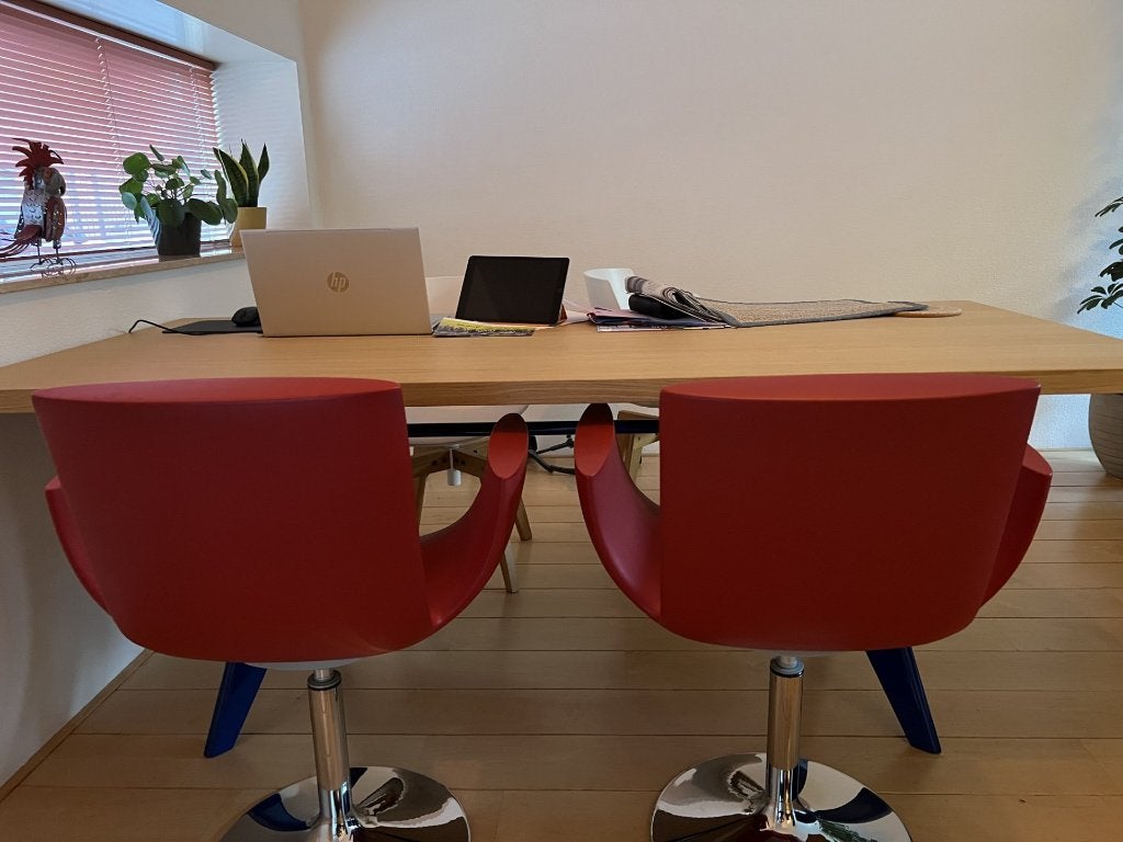 Set van 4 eetkamerstoelen – Noa Spider - Sintesi – Rood, Kunststof, Gebruikt, Vier, Rood