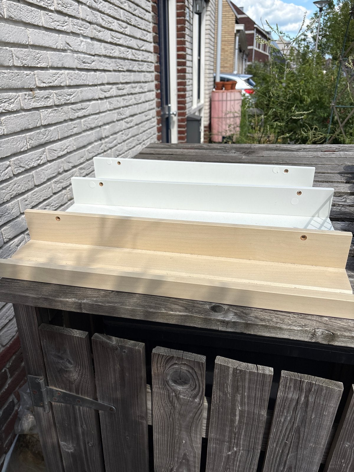 Gratis ikea wandplankje - wit is al weg, Ophalen, Gebruikt