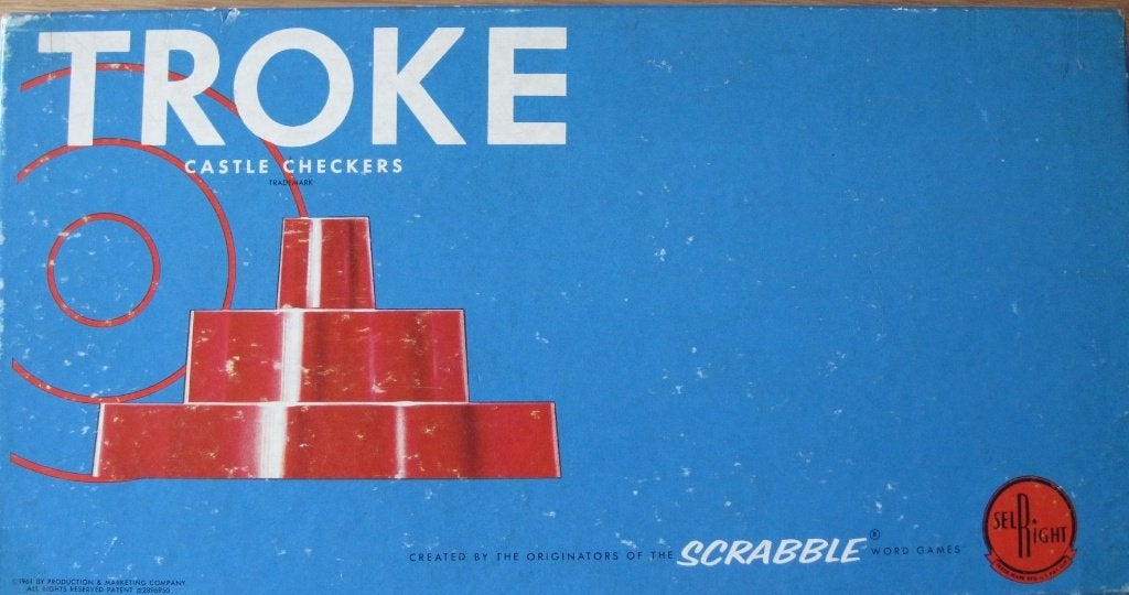 bordspel Troke Castle Checkers - 1956, Een of twee spelers, Ophalen of Verzenden, Gebruikt, SelRight