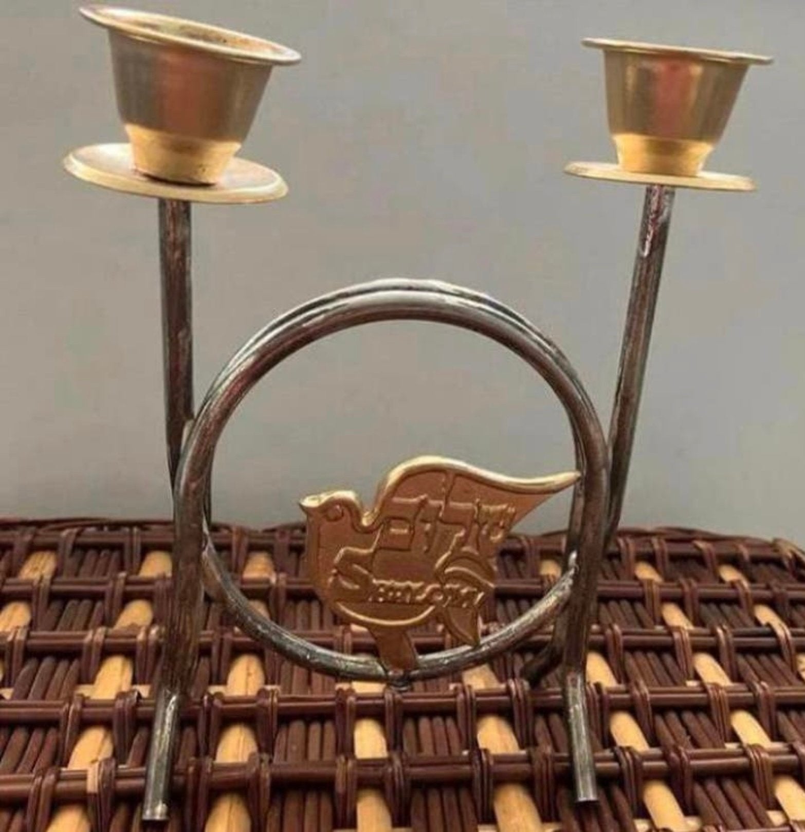 Joodse mooie kleine kandelaar,klein maar mooi !, Ophalen of Verzenden