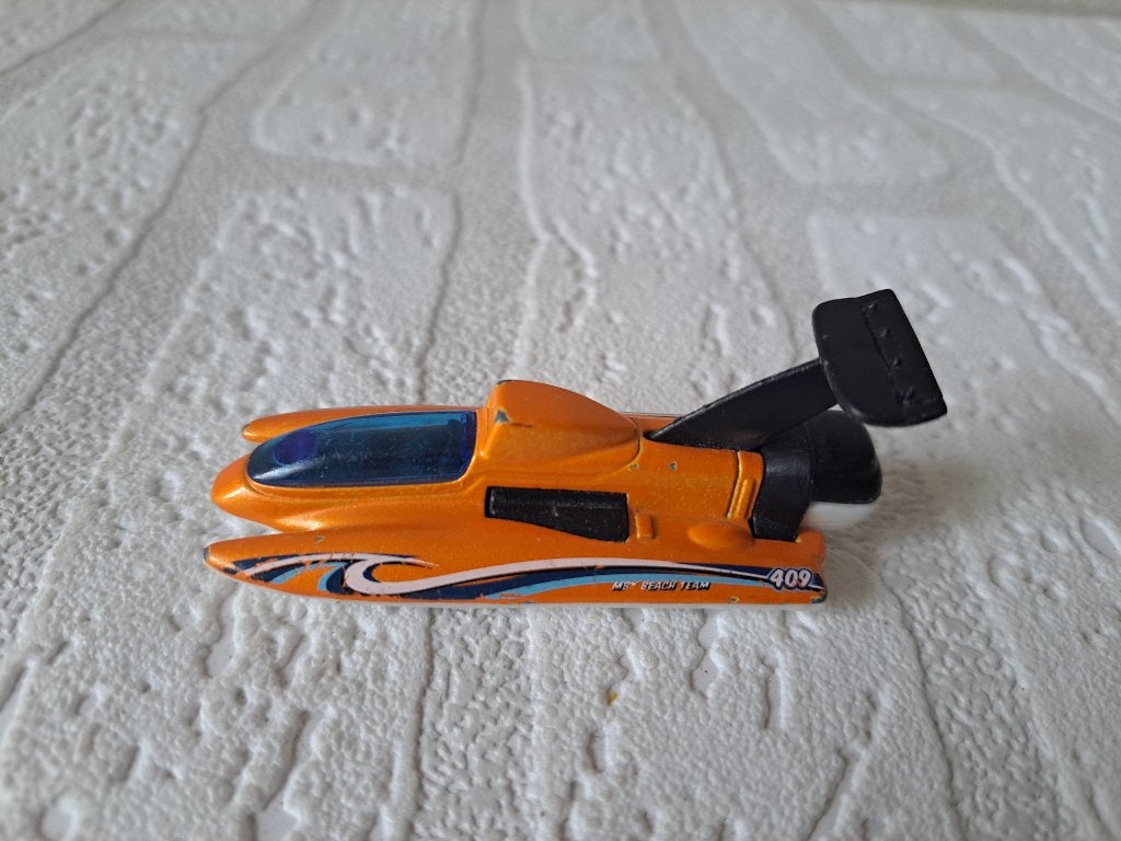 Matchbox Speedboot Hydroplane Raceboot Model 1:70 MB875 2013, Ophalen of Verzenden, Zo goed als nieuw, Overige typen