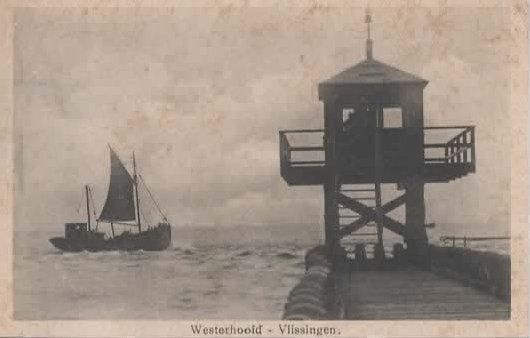 Vlissingen Westerhoofd, Verzenden, 1920 tot 1940, Gelopen, Zeeland