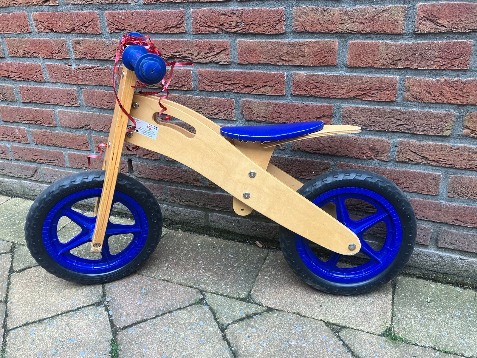 Houten loopfiets, verstelbaar, vanaf 2 jaar, max 35 kg, Ophalen, Gebruikt, Loopfiets