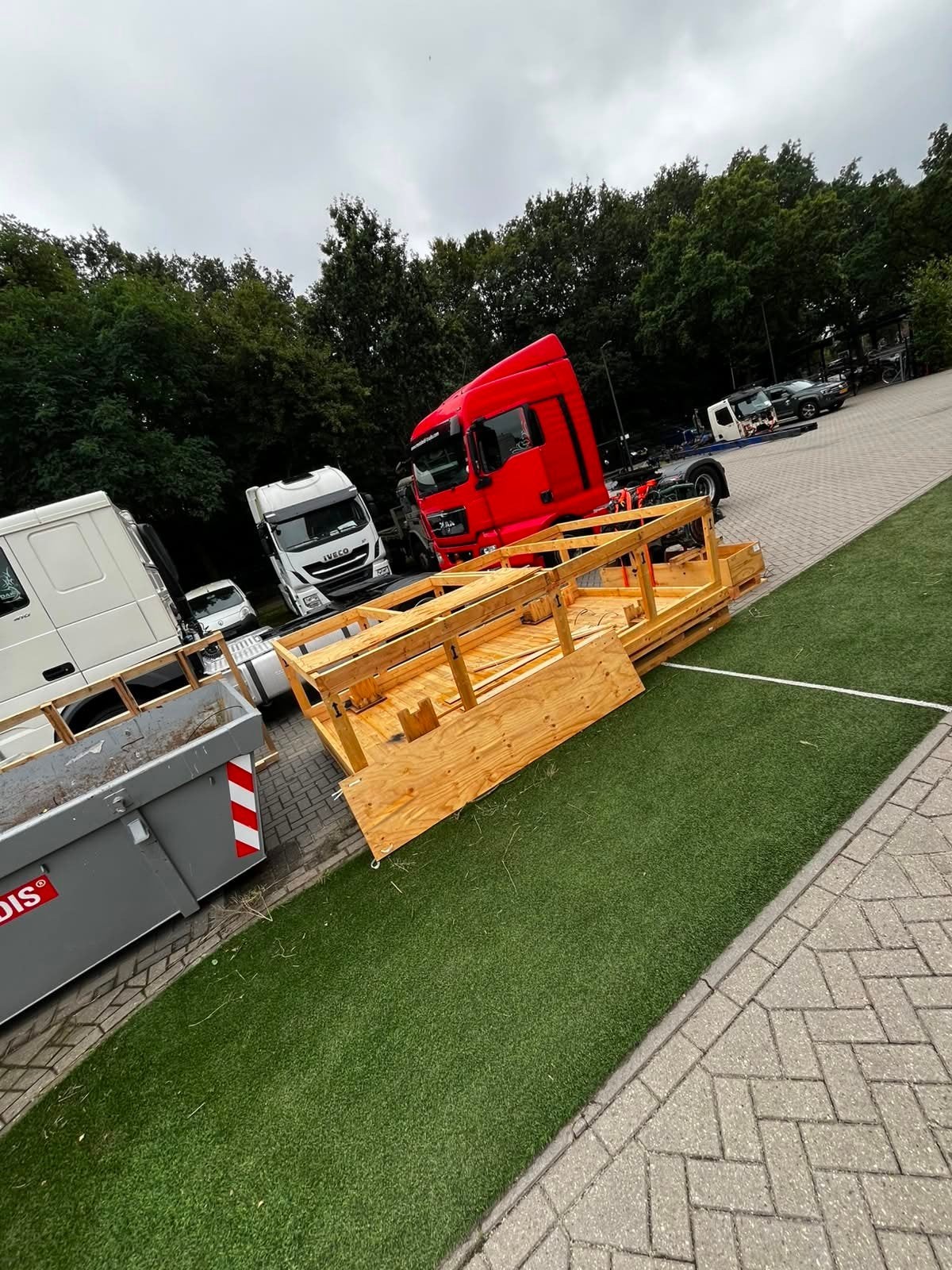 Gratis hout! Houten constructie / frame, Doe-het-zelf en Verbouw, Ophalen, Zo goed als nieuw, 250 tot 300 cm, 50 mm of meer