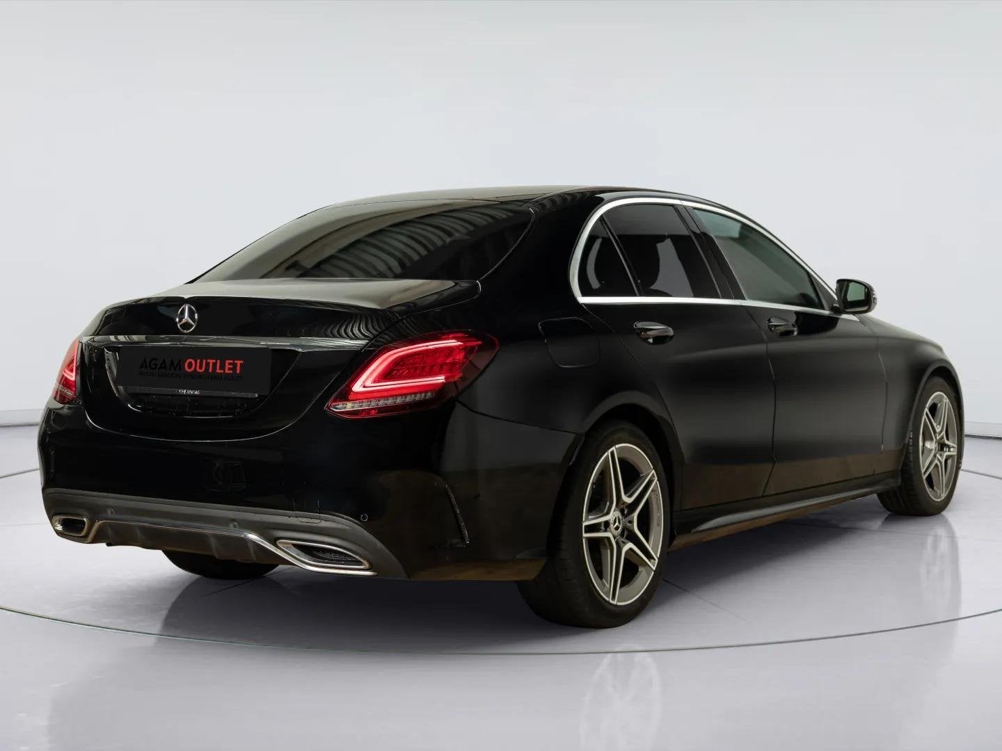 Mercedes-Benz C-Klasse Limousine 180 Business Solution AMG, Automaat, Leder en Stof, Zwart, Origineel Nederlands