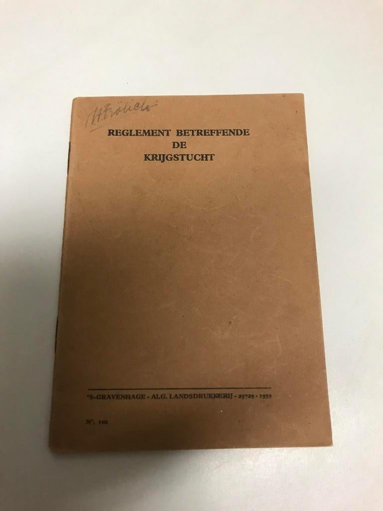 Reglement betreffende de krijgstucht 1939, Ophalen of Verzenden, Algemeen, Tweede Wereldoorlog, Gelezen