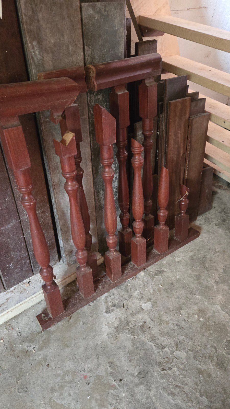 Houten Balustrade Onderdelen - Diverse Maten, Doe-het-zelf en Verbouw, Hout en Planken, Gebruikt, Overige typen, Ophalen of Verzenden