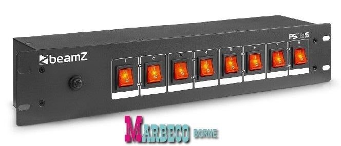 Power Switch Panel, 8-kanaals, Schuko, Schakelpaneel, 19inch, Muziek en Instrumenten, Overige typen, Nieuw, Info@marbeco.nl, BeamZ