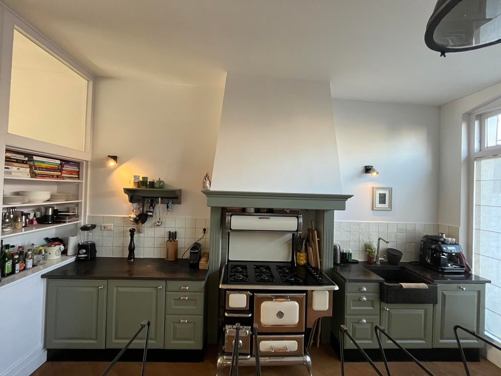 Gratis ophalen: keuken, incl 6 pits gasfornuis, Huis en Inrichting, Ophalen, Gebruikt, Graniet of Steen, Enkelwandige keuken