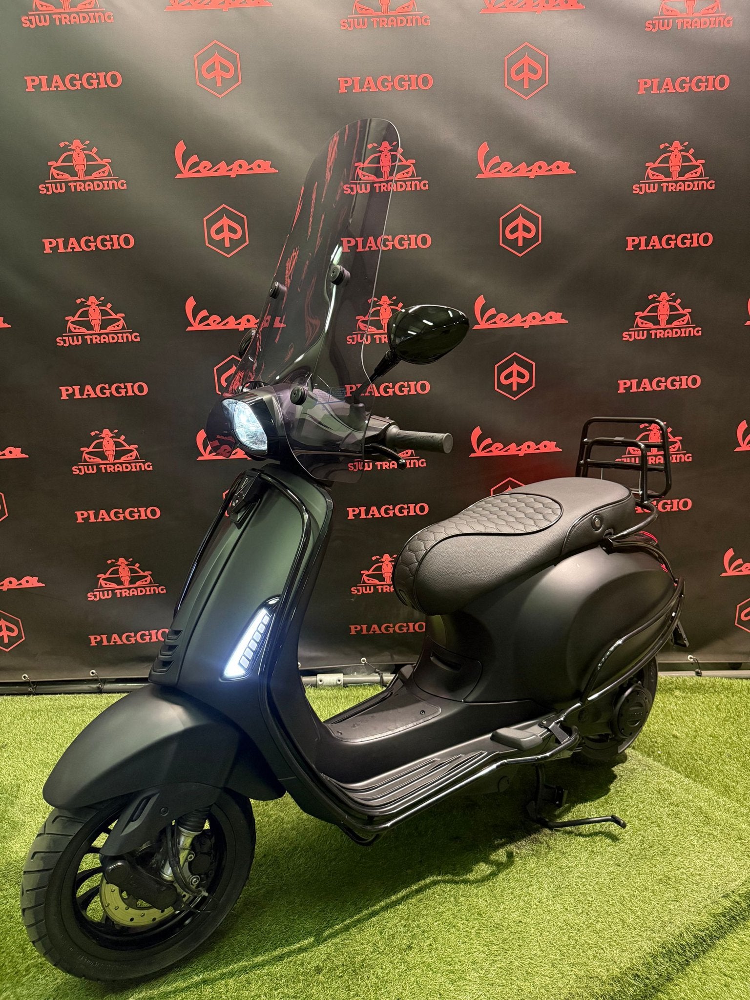 Vespa Sprint 2019 Brom! Mat Zwart / RS Zadel / Garantie!, Fietsen en Brommers, -, Maximaal 45 km/u, -, Ophalen of Verzenden