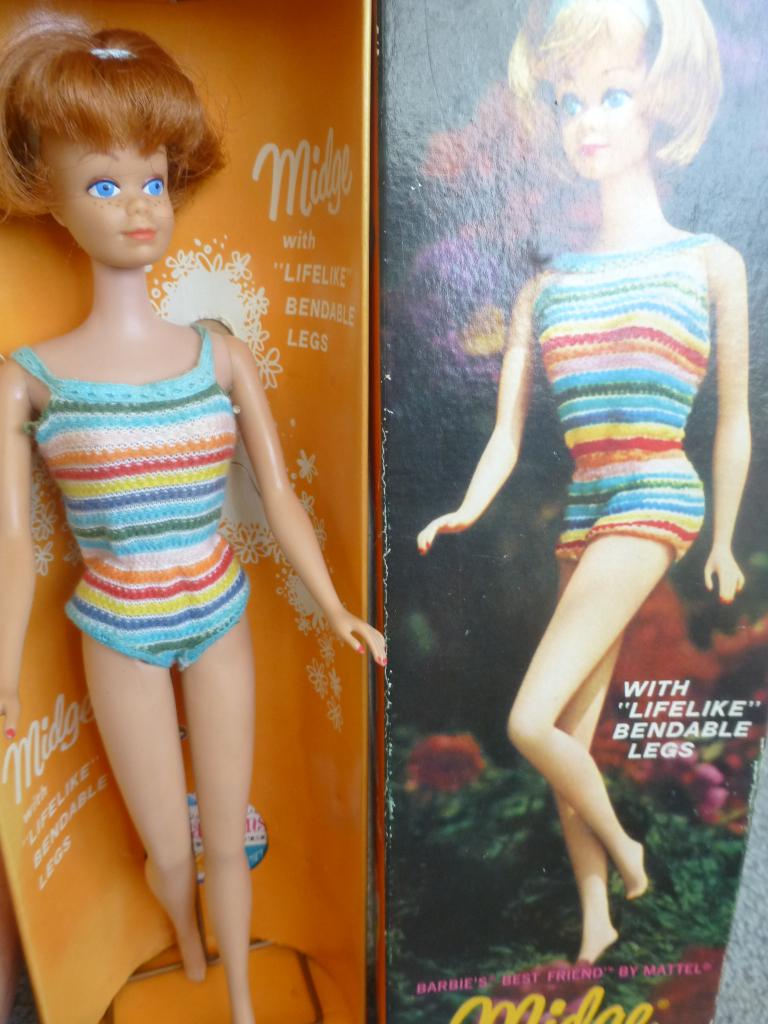 Barbie Midge Titian bendable legs in box, Ophalen of Verzenden, Nieuw, Pop