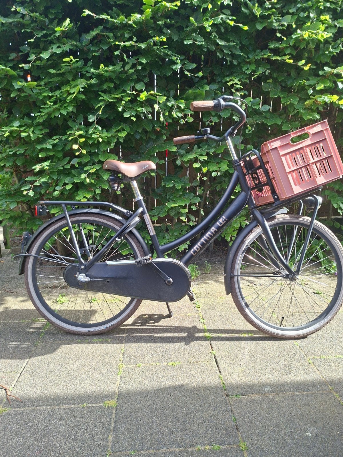 Cortina U4 (mini) meisjesfiets 24 inch incl. fietskrat, Ophalen, Terugtraprem, Versnellingen, Cortina