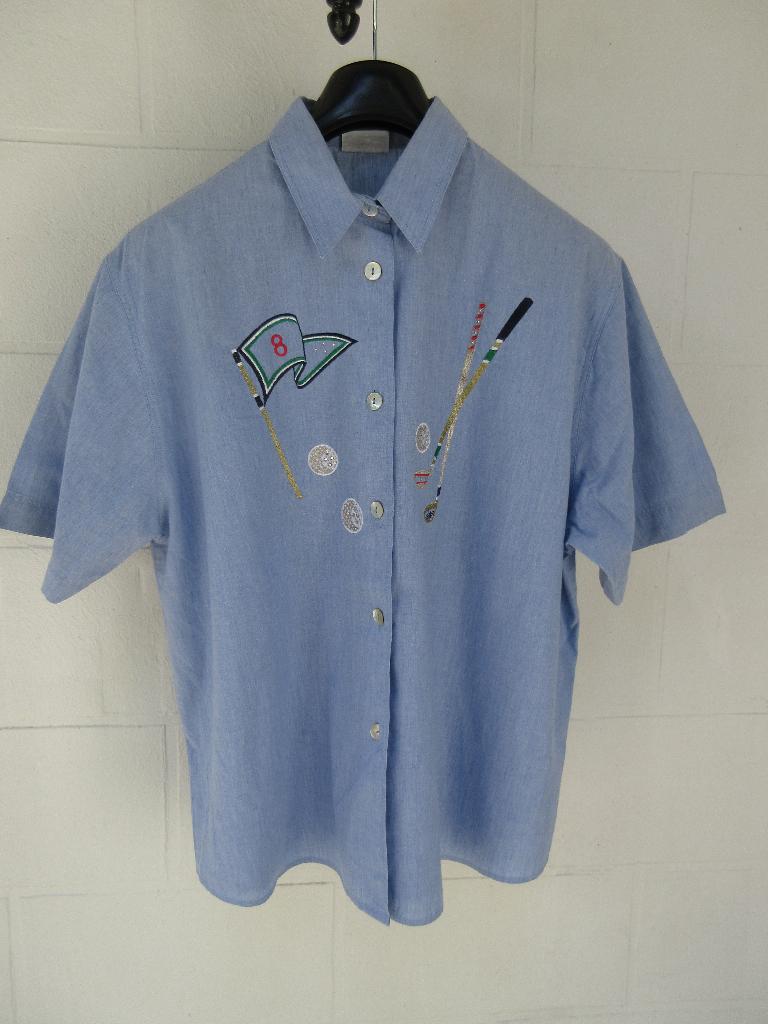 BLOUSE +KORTE BROEK, MAAT 46, 100% KATOEN, HAMMERLE, Kleding | Dames, Blauw, Maat 46/48 (XL) of groter, Ophalen of Verzenden, Zo goed als nieuw