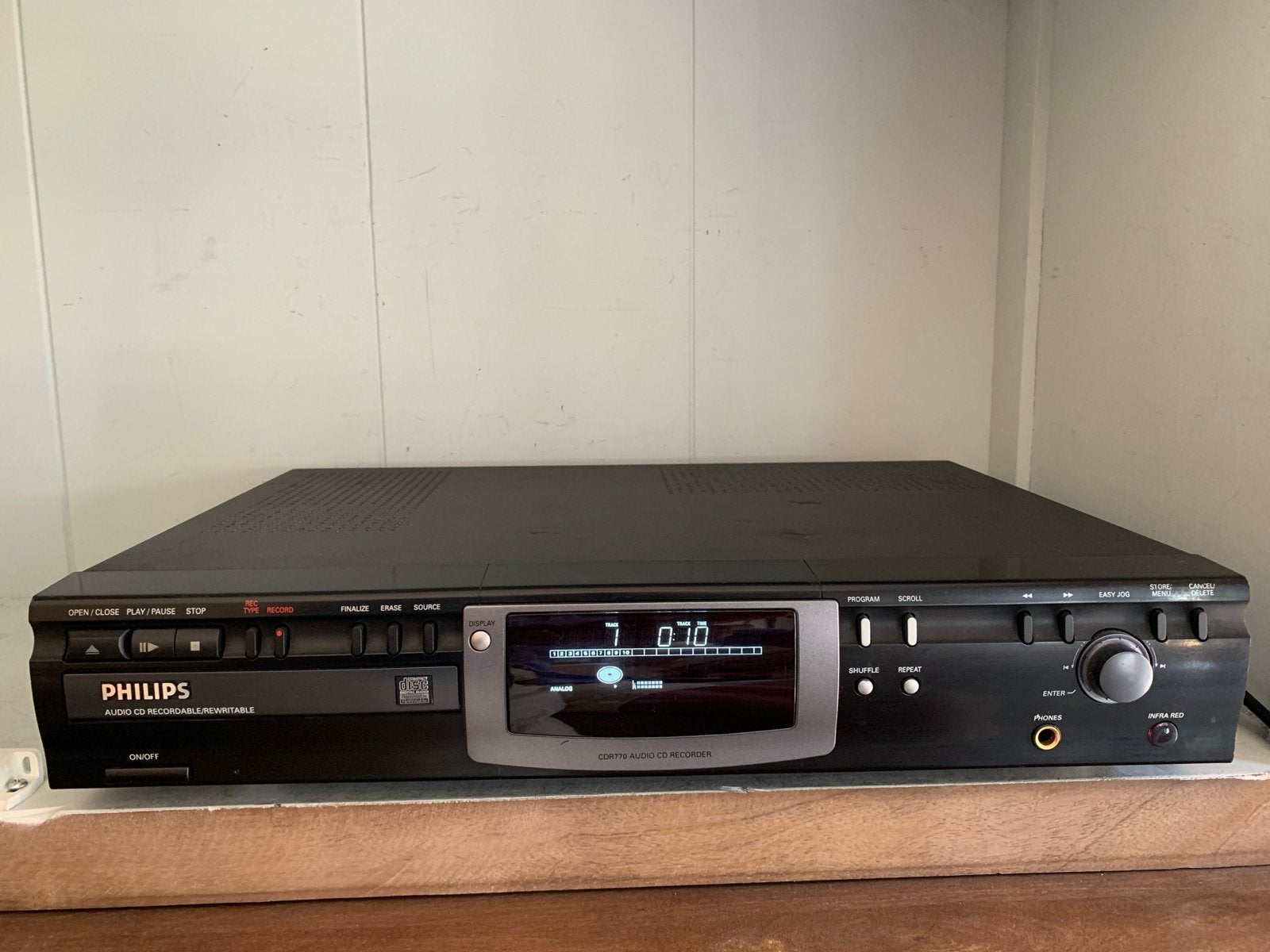 Philips CDR770 Audio CD Recorder - CD-speler/recorder, Ophalen, Gebruikt, Philips, Wisselaar