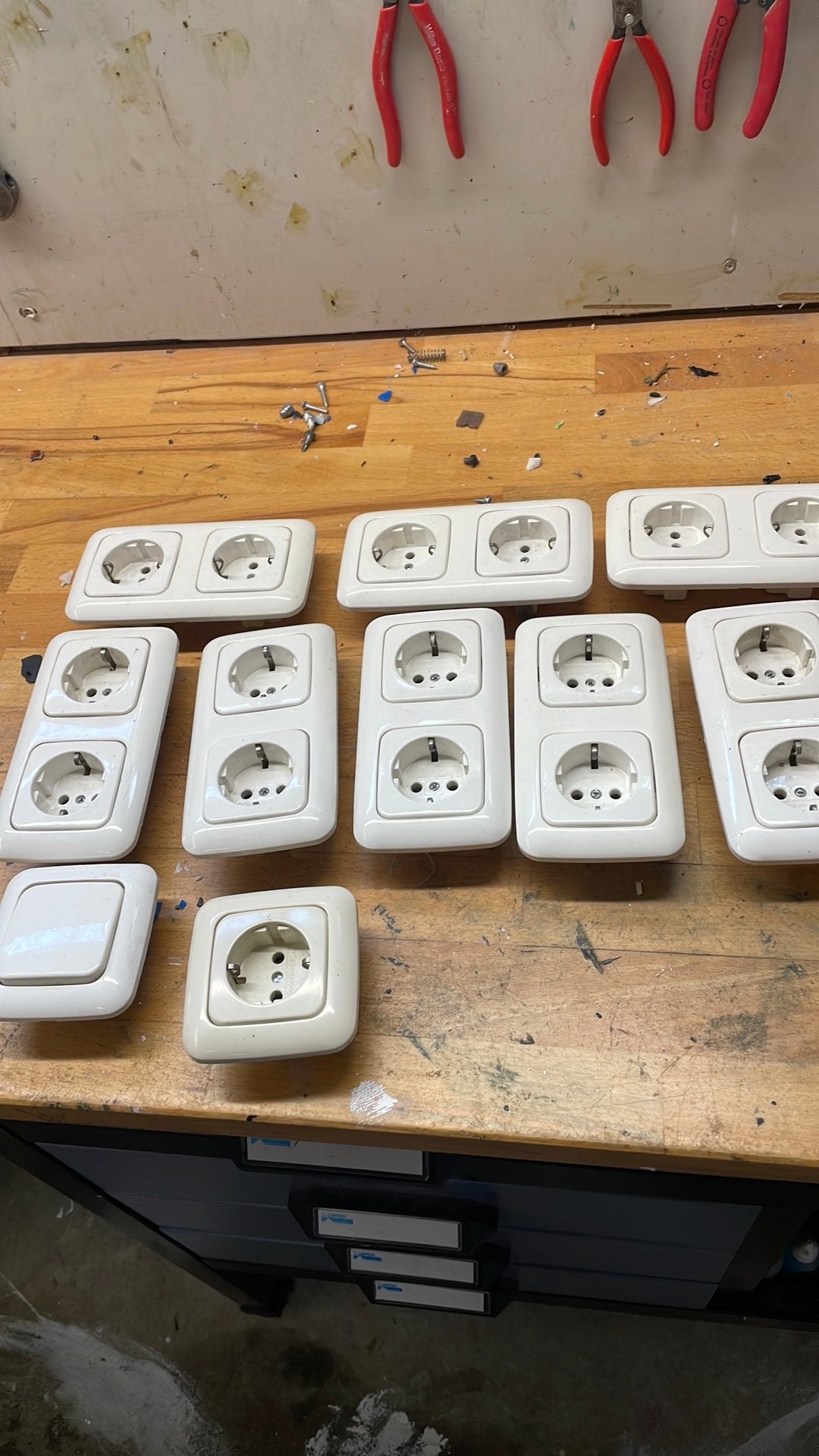 Dubbele contact dozen, Doe-het-zelf en Verbouw, Ophalen of Verzenden, Zo goed als nieuw, Busch-Jaeger, Stopcontact