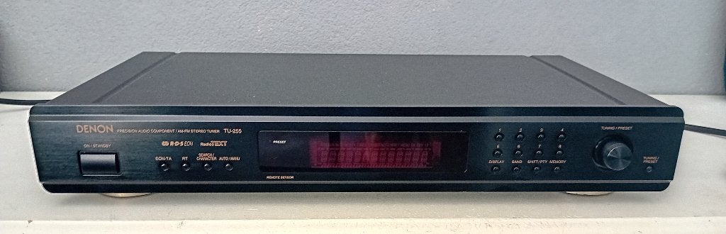 Denon TU-255 Tuner met Rds in nette staat, Ophalen of Verzenden, Zo goed als nieuw