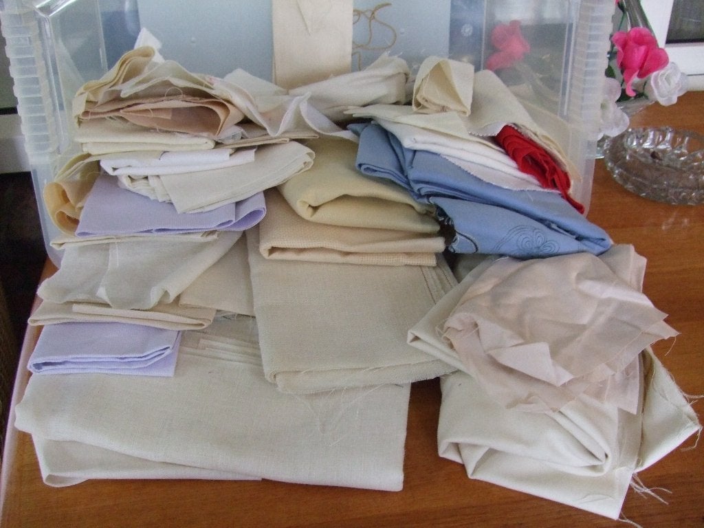 diverse soorten borduurstof, Ophalen, Nieuw, Handborduren, Borduurpakket