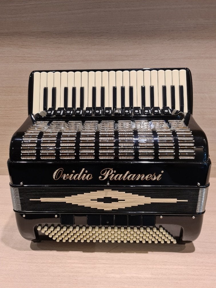 Ovidio Piatanesi Quinta 37/120/V 5-korig 10,9 kg occasion, Gebruikt, Niet ingevuld, Met koffer, 96-bas