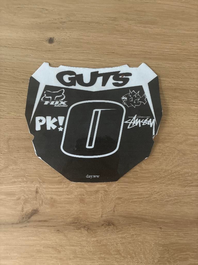 Odi nummerplaat sticker zwart wit met diverse merken, Ophalen of Verzenden