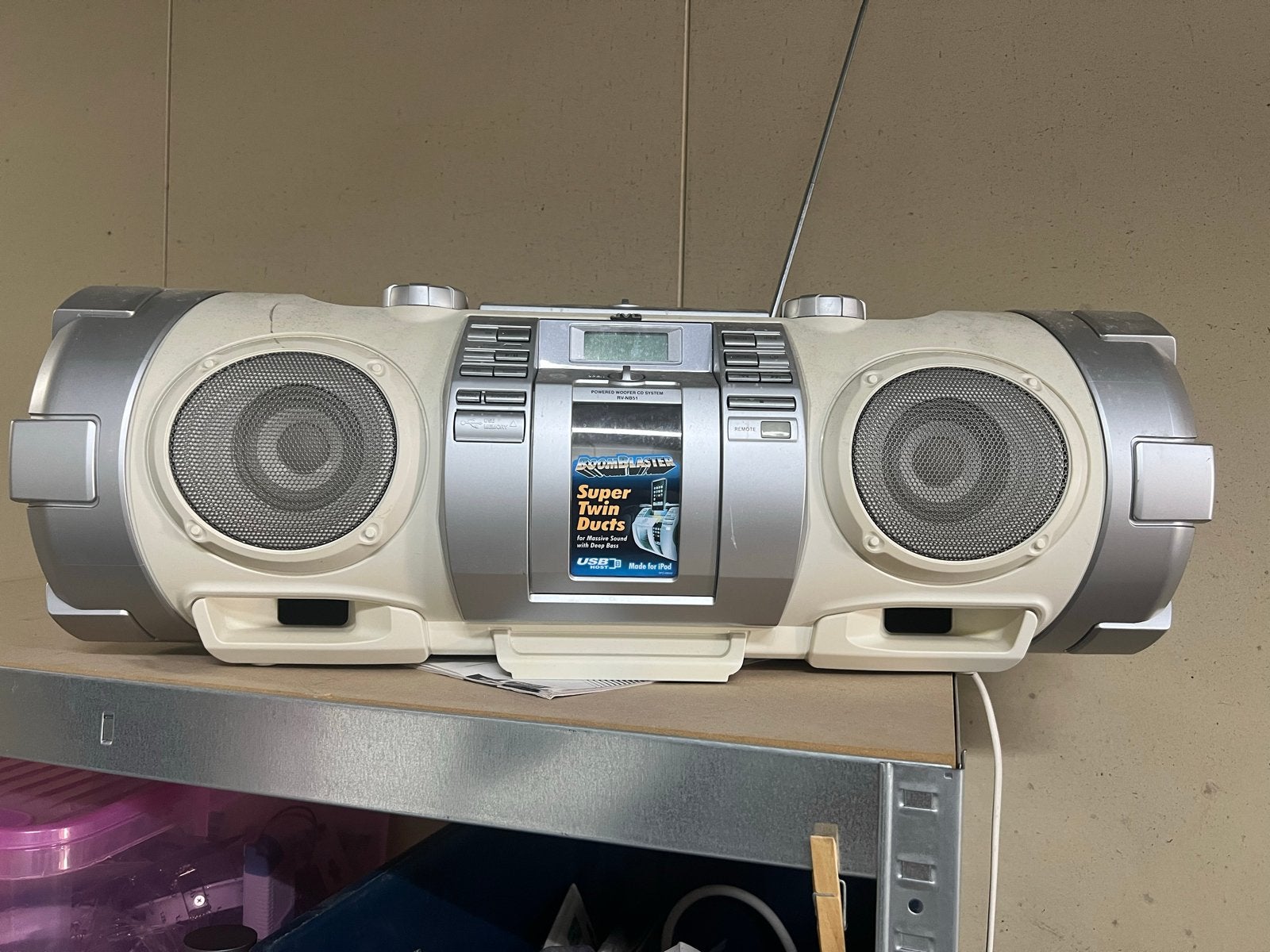 Boombox met Bluetooth module - Super Twin Ducts, Ophalen of Verzenden, Gebruikt, Radio