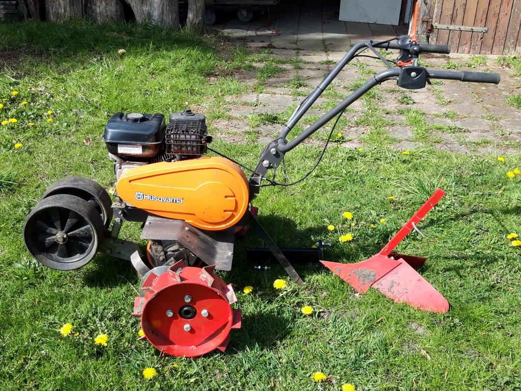 Tuinfrees met aanaardploegje, Tuin en Terras, Hand-tuingereedschap, Ophalen, Gebruikt