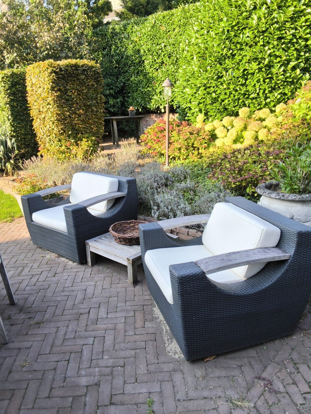 tuin lounge stoelen 2x inclusief kussens van Hartman.
