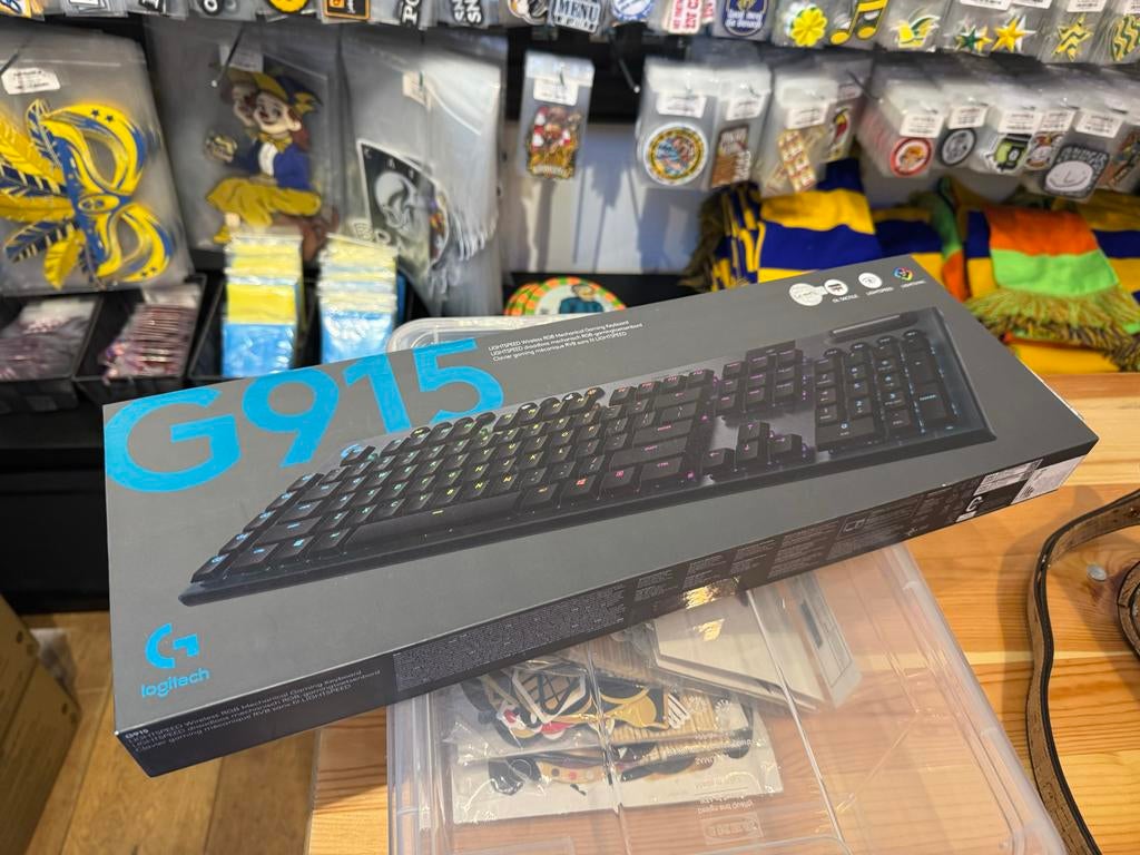 Logitech G915 Draadloos RGB Mechanisch Gaming Toetsenbord, Computers en Software, Toetsenborden, Gaming toetsenbord, Ophalen of Verzenden