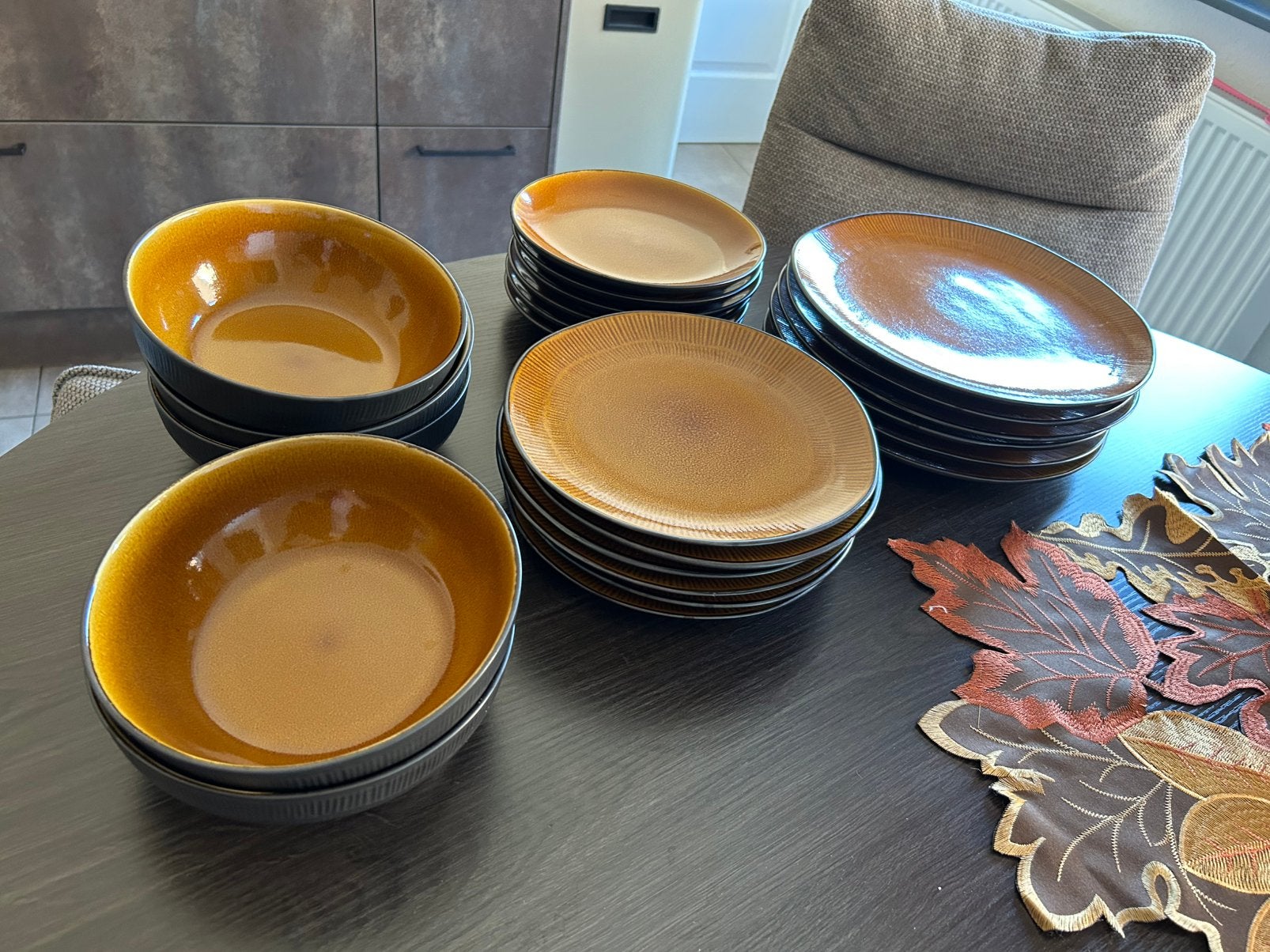 6 delig servies, Ophalen, Zo goed als nieuw, Bord(en), Overige stijlen