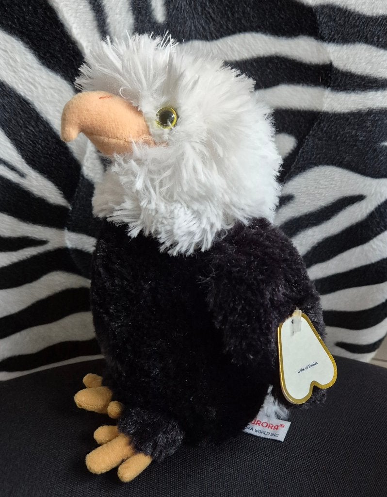Adelaar (Bald Eagle) knuffel 21 cm hoog (Nieuw), Verzenden, Nieuw, Overige typen, Middelgroot (20 tot 80 cm)