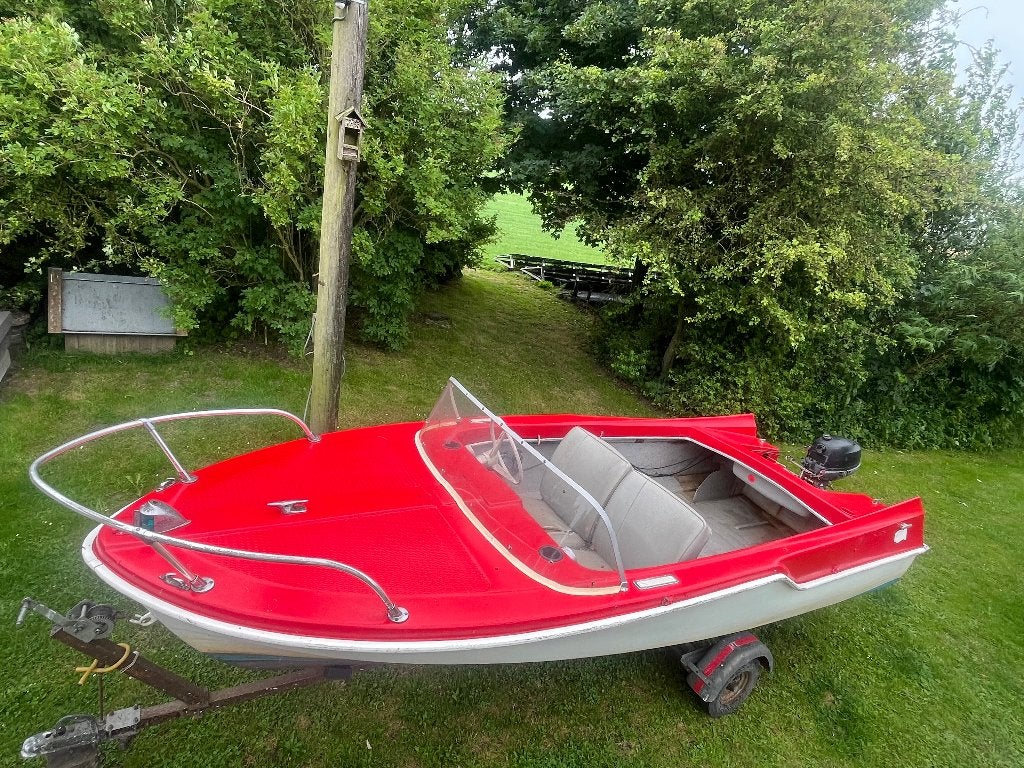 Selco selfleet 1960 rode motorboot, Watersport en Boten, Overige merken, Gebruikt, Buitenboordmotor, Trailer
